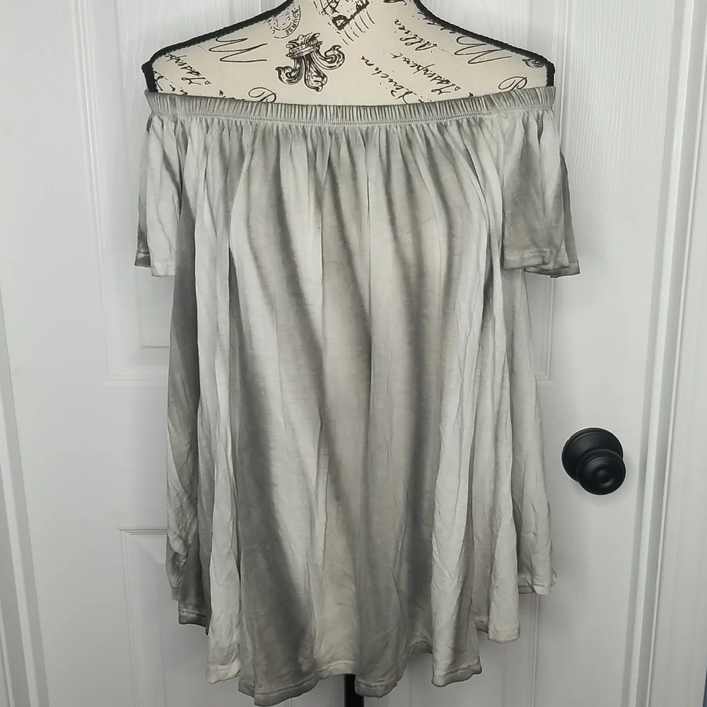 Free People Flowy Off Shoulder Tie Dye Top Size Small